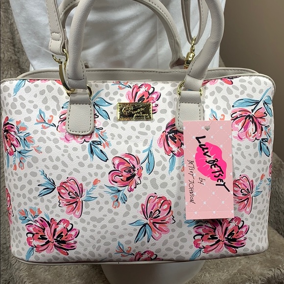 NWT. Betsey Johnson floral satchel crossbody. - Picture 3 of 8